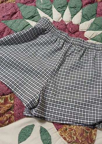 Düğmeli Ekose Mini şort Etek - Görsel 6