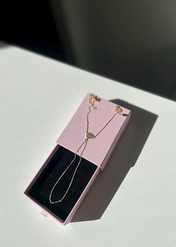 Gold Şahmeran Altın Renkli Zincir Detaylı Kadın El Zinciri