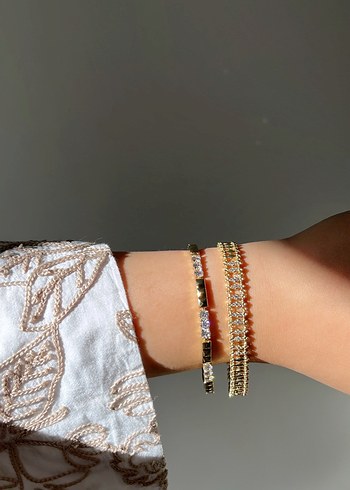 Pandora Xuping Altın Renkli Minimalist Boncuklu Bileklikler