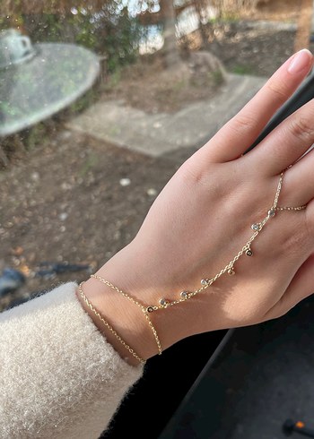 Boncuklu Altın Renk  Kadın şahmeran - Görsel 2