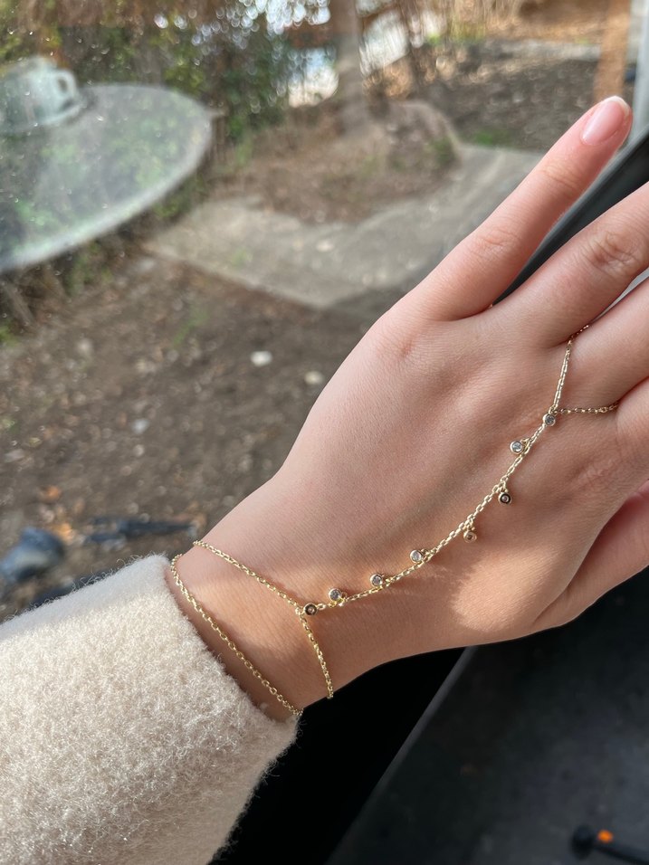 Boncuklu Altın Renk  Kadın şahmeran - Görsel 2