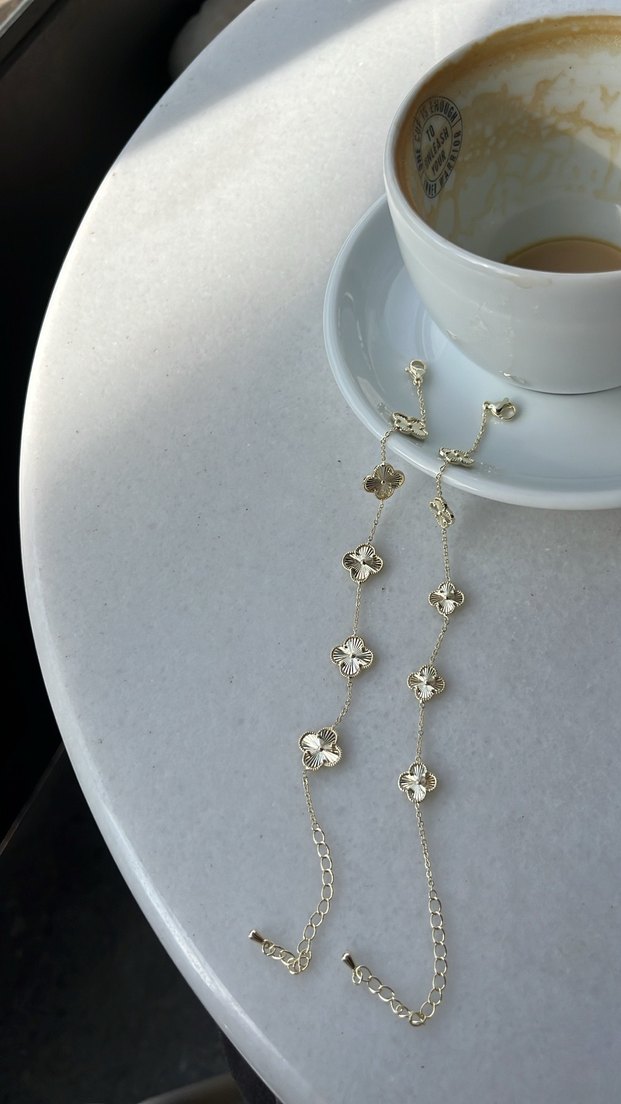 van cleef Yonca Altın Renk Kadın bileklik - Görsel 4