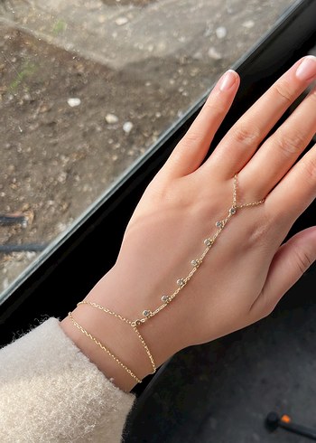 Altın Renkli Zincir Gold Taşlı Şahmeran - Görsel 3