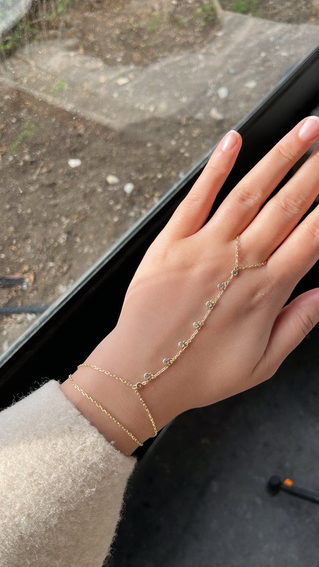 Altın Renkli Zincir Gold Taşlı Şahmeran - Görsel 3