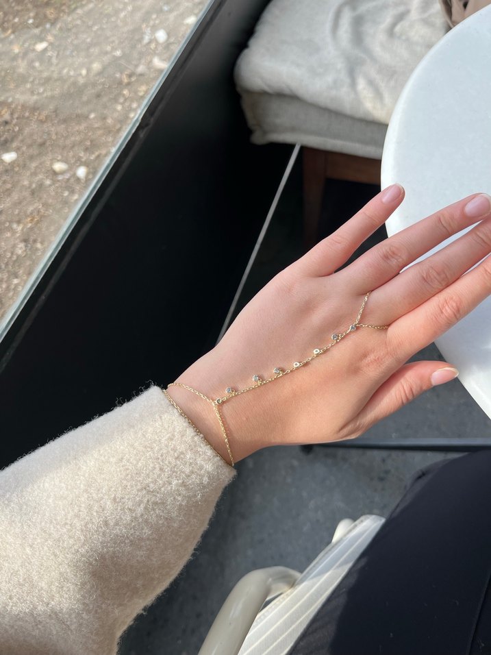 Altın Renkli Zincir Gold Taşlı Şahmeran - Görsel 2