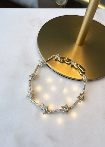 Altın Kadın Bileklik Yıldız Model Xuping - Görsel 2