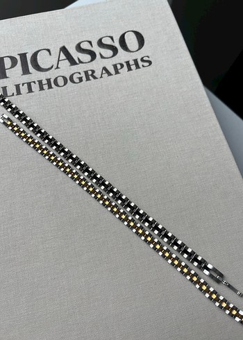 Zincir Detaylı Çelik Erkek Bileklik - Görsel 5