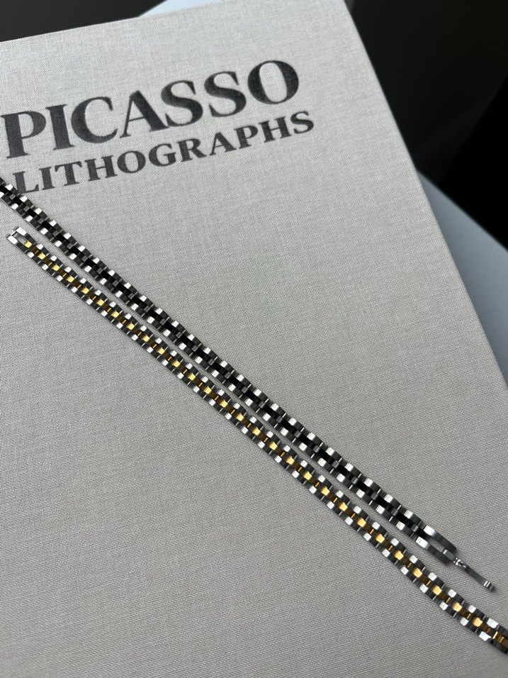 Zincir Detaylı Çelik Erkek Bileklik - Görsel 5