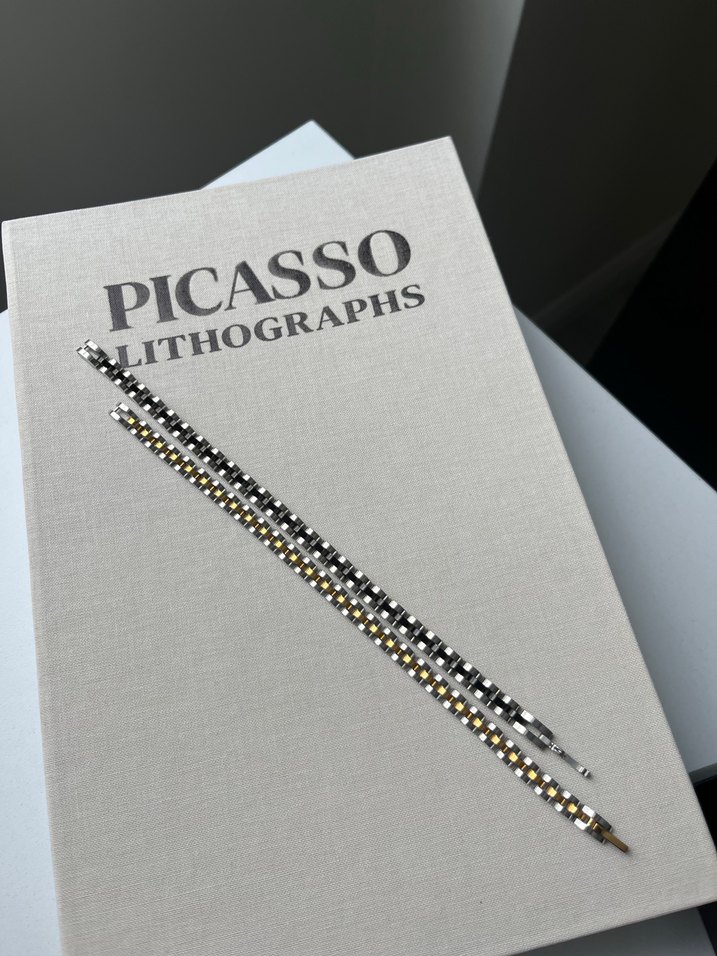 Zincir Detaylı Çelik Erkek Bileklik - Görsel 2