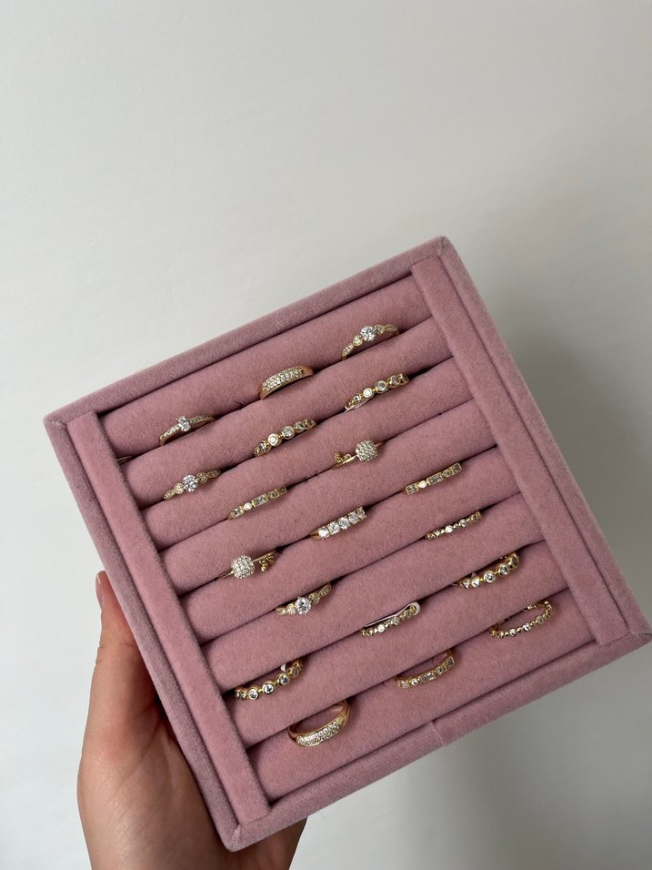 Altın Renkli Zarif Desenli Kadın Yüzük - Görsel 5