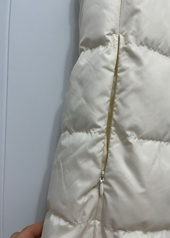 Krem Kapitone Kolsuz Yelek Kadın Sıfır - Görsel 4