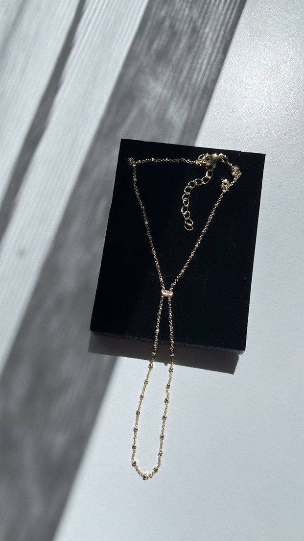 14k Zincir Detaylı Altın Renk Kadın Şahmeran - Görsel 3