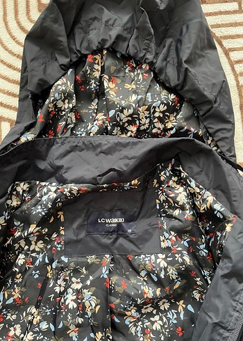 Lacivert Kapüşonlu yağmurluk rüzgarlık - Görsel 2