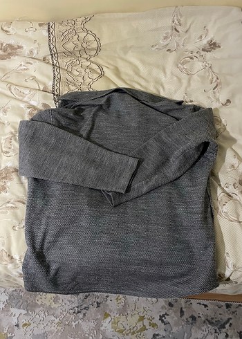 Zara Gri Keten Erkek Gömlek Uzun Kollu - Görsel 5