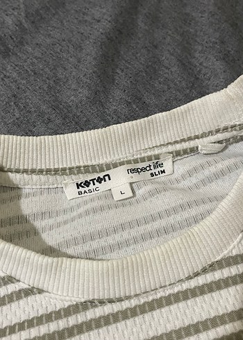 Koton Erkek Beyaz Tişört - Görsel 3