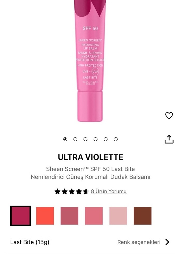 ultra violette spf 50 lip balm - Görsel 5