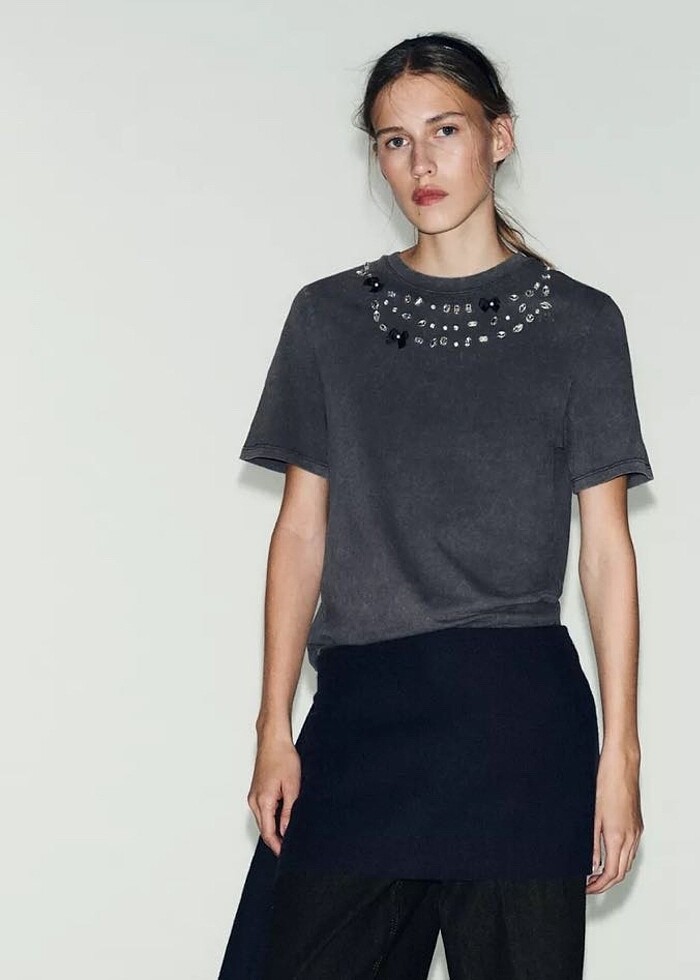 zara kadin tişört - Görsel 2