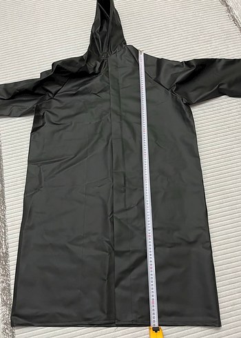 Sıfır Siyah Uzun Yağmurluk - Görsel 3