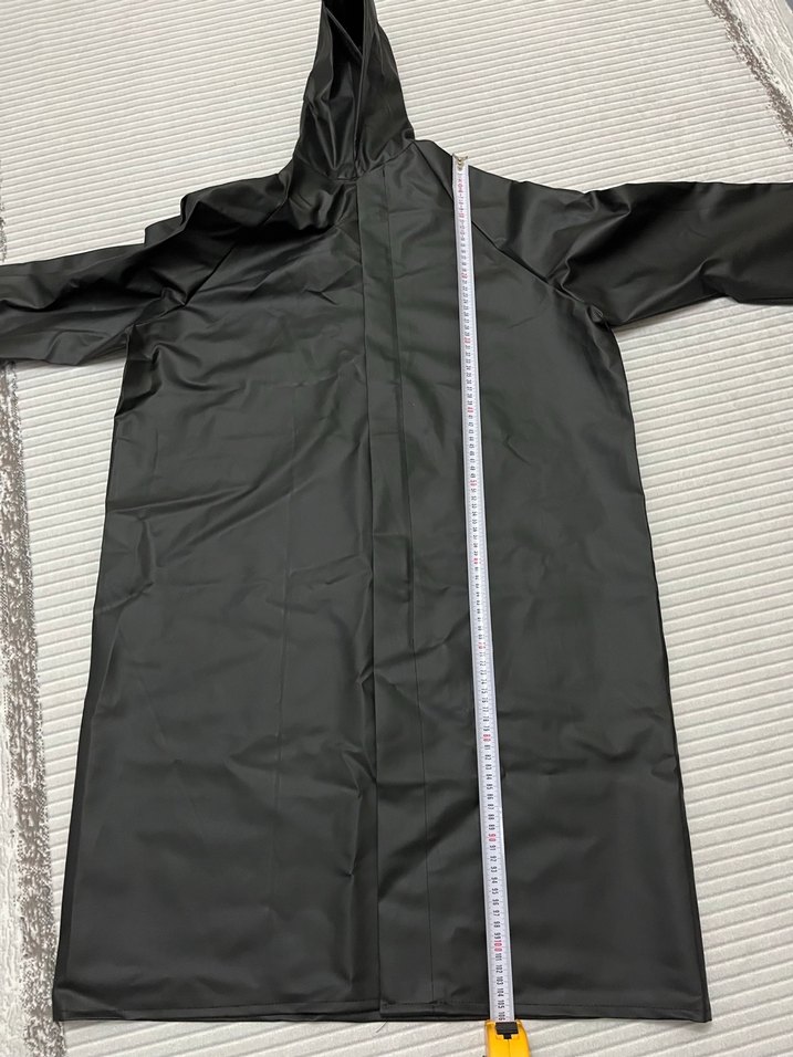 Sıfır Siyah Uzun Yağmurluk - Görsel 3