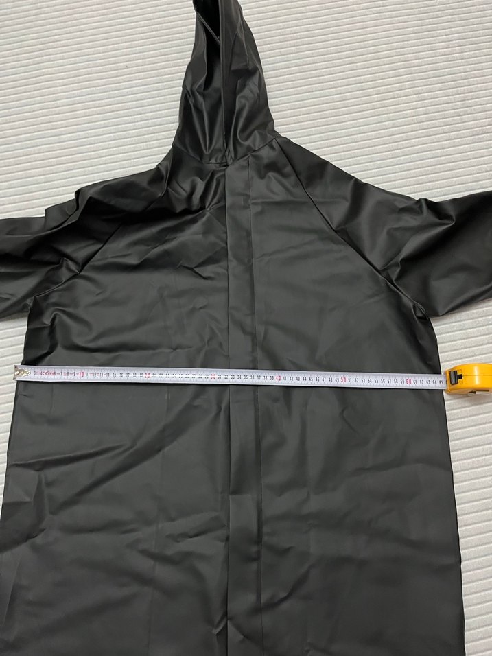 Sıfır Siyah Uzun Yağmurluk - Görsel 4