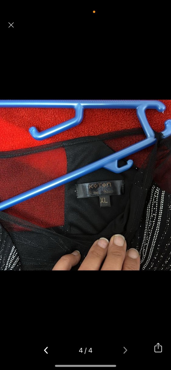 Siyah Payetli V Yaka Midi Elbise bir kez giyildi - Görsel 4