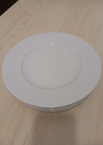 Güral Porselen Beyaz Pasta Tabagı ve Servis Tabagı