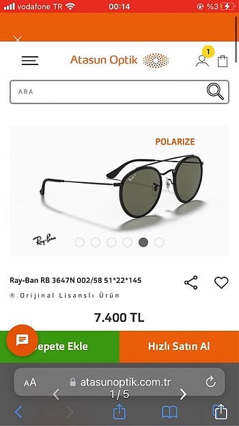 Rayban 5122 Unisex Güneş Gözlüğü