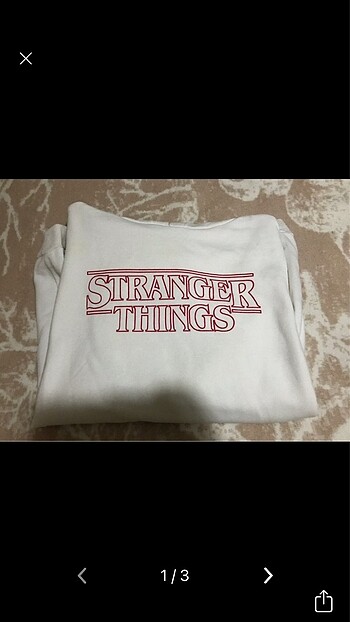Beyaz sweatshirt