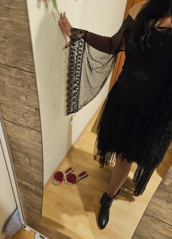 Abiye gotik tarz - party elbise özel tasarim 46-52 beden - Görsel 4