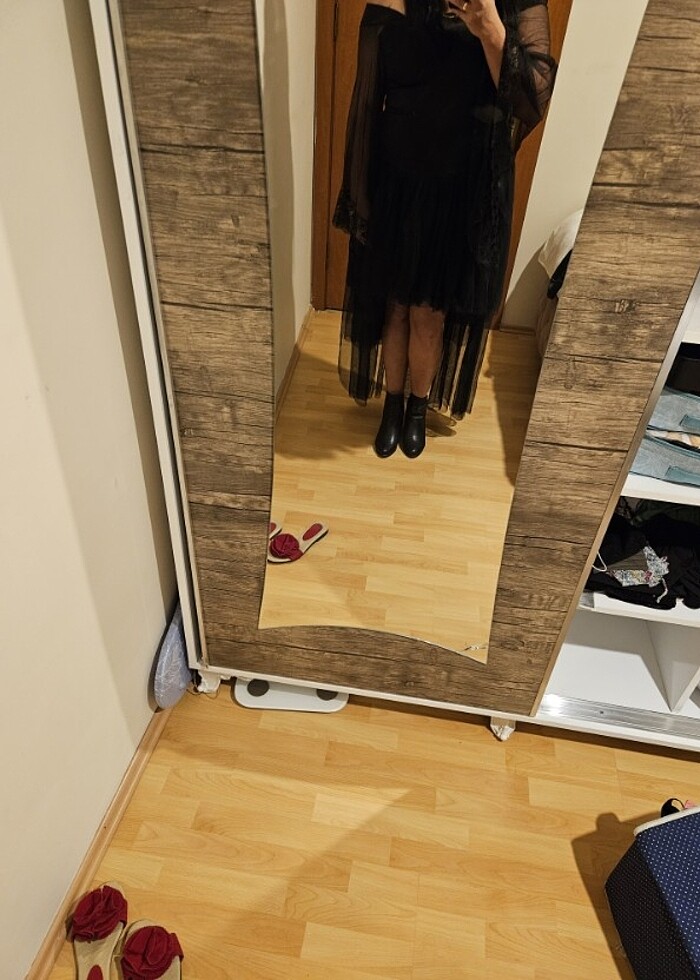 Abiye gotik tarz - party elbise özel tasarim 46-52 beden - Görsel 5