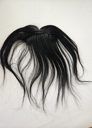 Gerçek Saç Kahkül 2 çıtçıtlı 25 cm Doğal Görünüm - Görsel 4