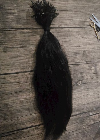 kaynak saç siyah 190 adet 50-55 cm - Görsel 2