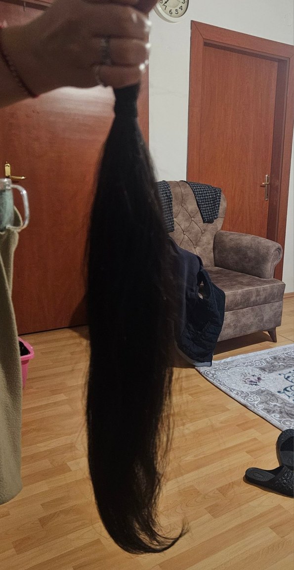 kaynak saç siyah 190 adet 50-55 cm - Görsel 5