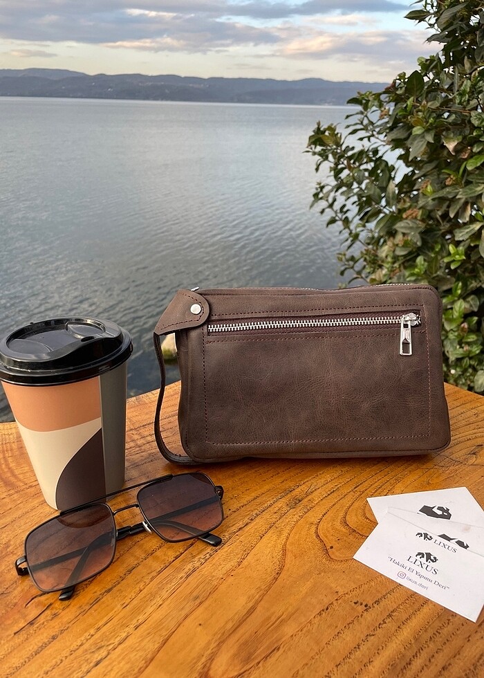 Hakiki Deri El Çantası - Görsel 2