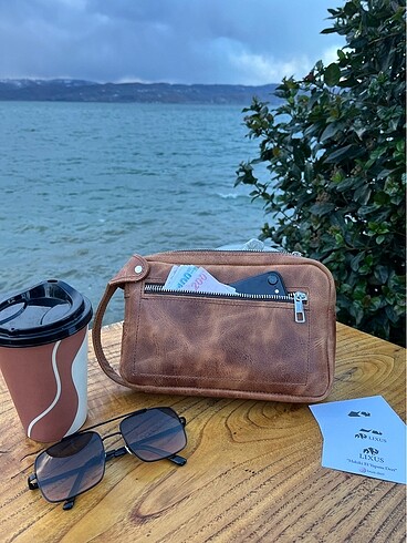 Hakiki Deri El Çantası - Görsel 3