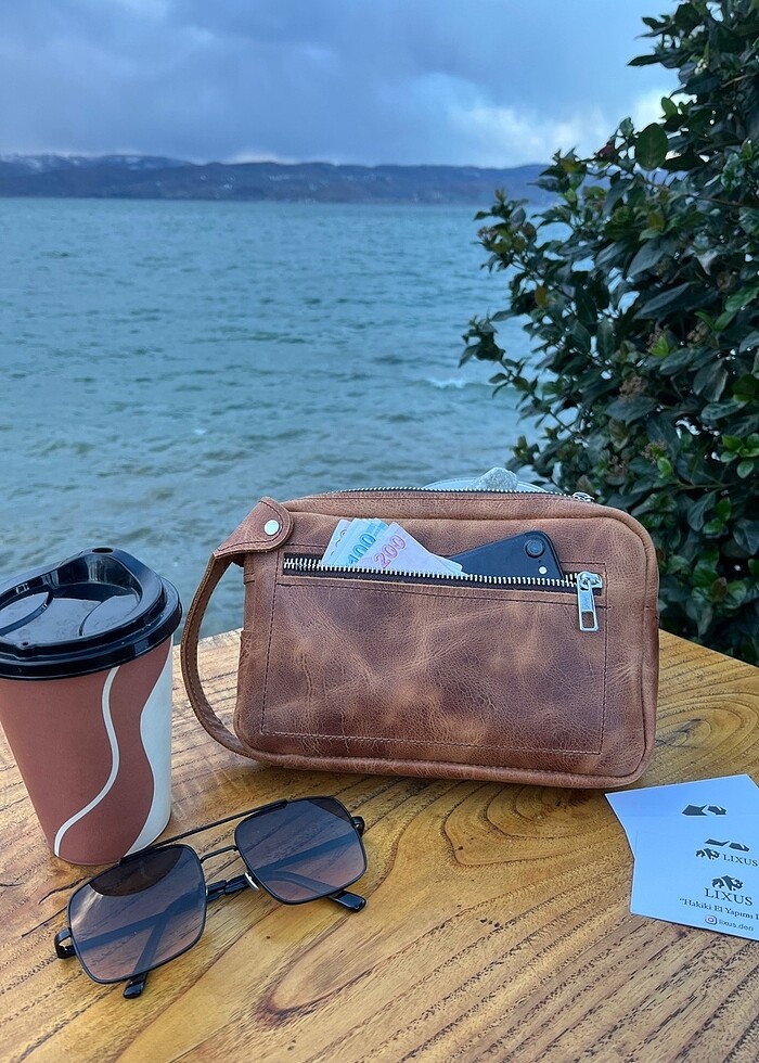 Hakiki Deri El Çantası - Görsel 3