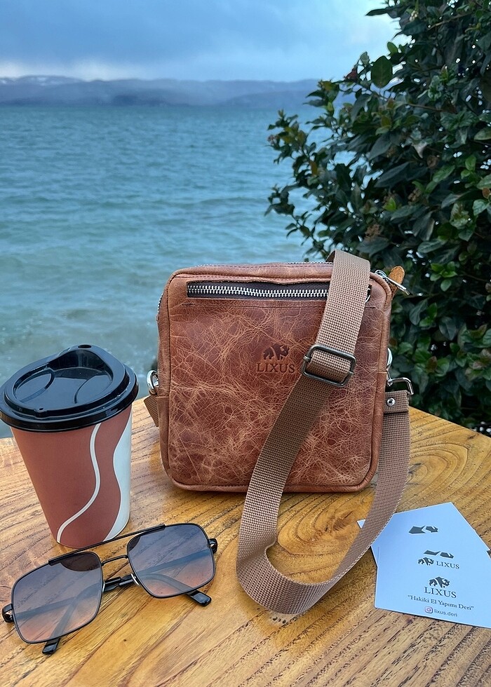 Hakiki Deri Omuz Çantası - Görsel 2