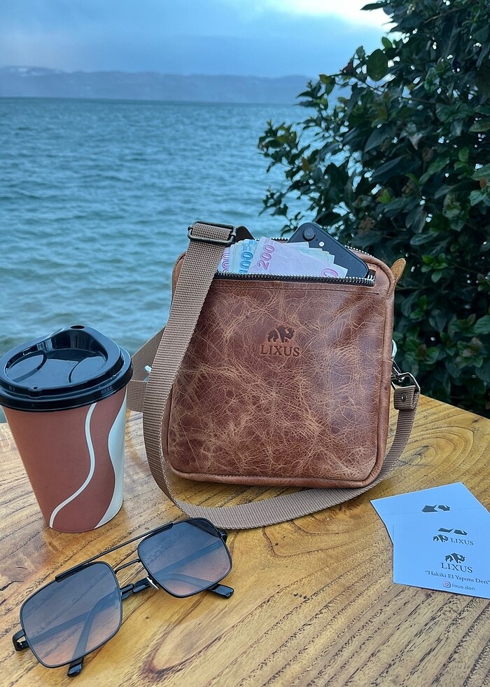 Hakiki Deri Omuz Çantası - Görsel 3