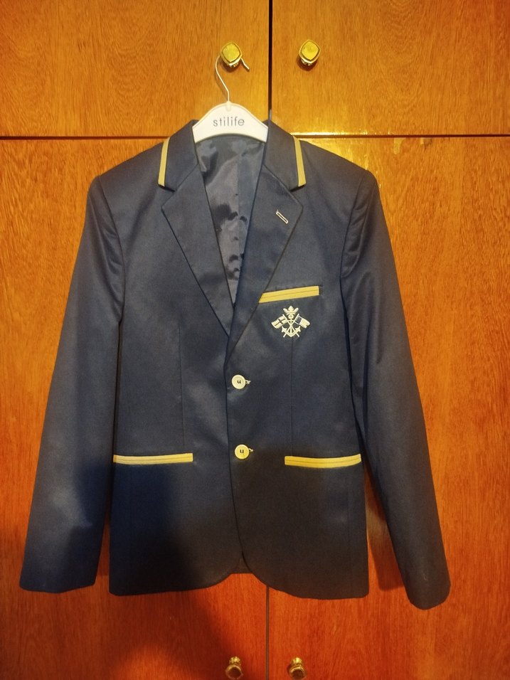 Altın Renkli Düğmeli Erkek Çocuk ceket - Görsel 3