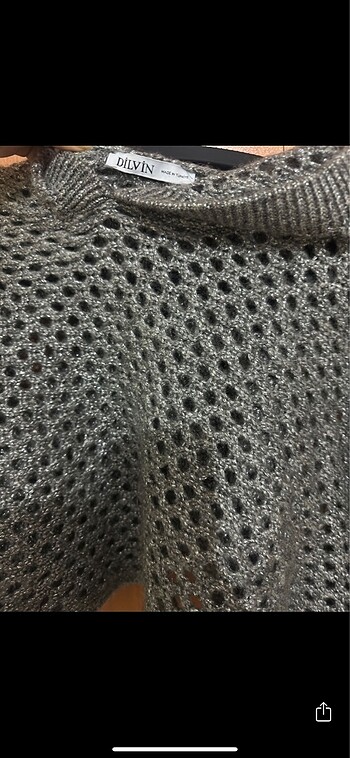 universal Beden gri Renk Dilvin crop simli kazak