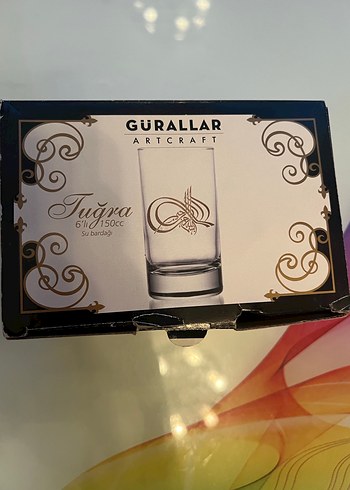 Gurallar Artcraft Tuğra 6'lı Su Bardağı - Görsel 2