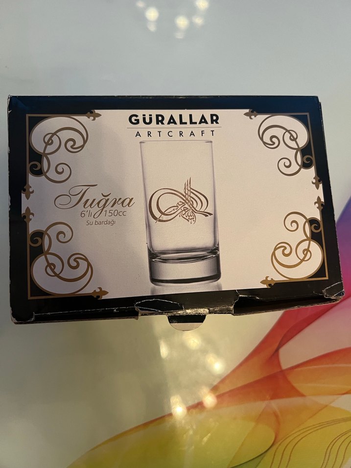 Gurallar Artcraft Tuğra 6'lı Su Bardağı - Görsel 2