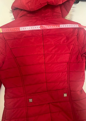 Ekol 38 Beden Kırmızı Kadın Mont - Görsel 3