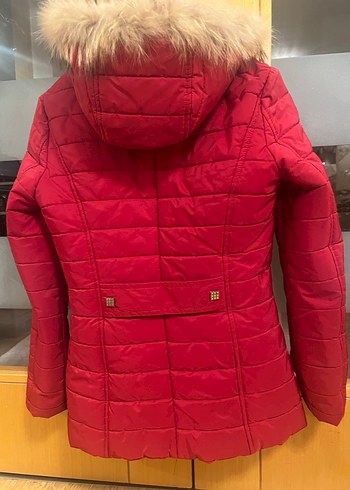 Ekol 38 Beden Kırmızı Kadın Mont - Görsel 2