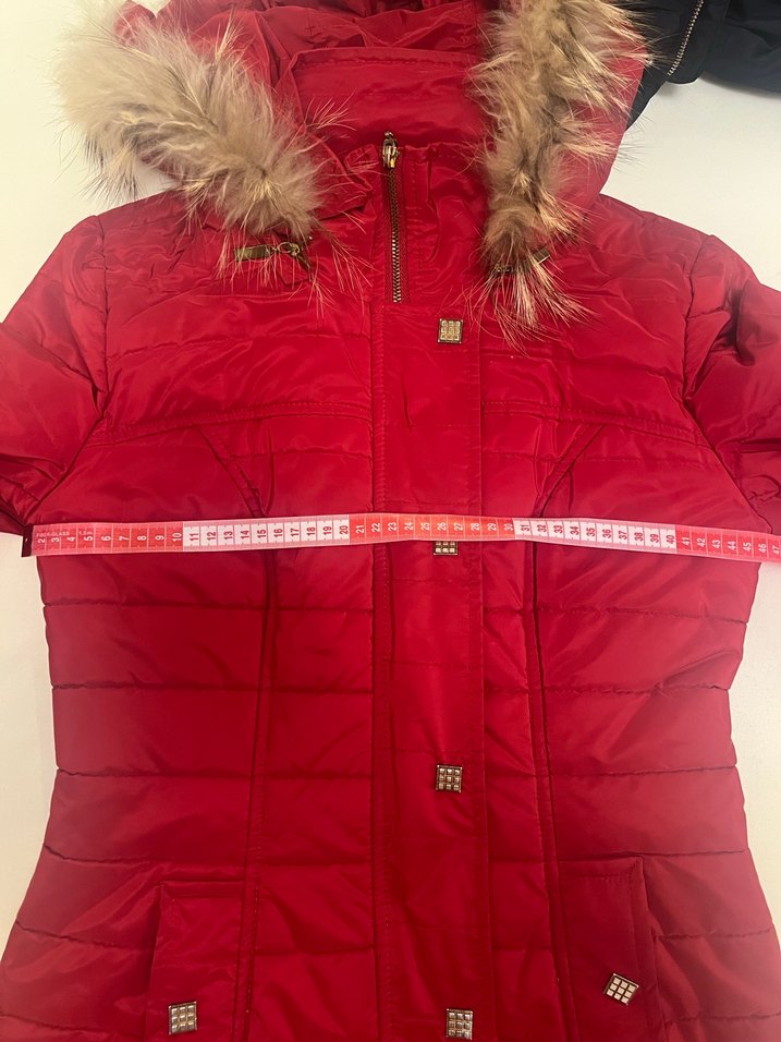 Ekol 38 Beden Kırmızı Kadın Mont - Görsel 4