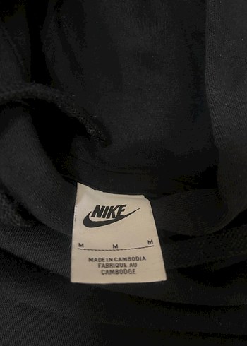 Orijinal Nike Siyah Kapüşonlu Sweatshirt - Görsel 3