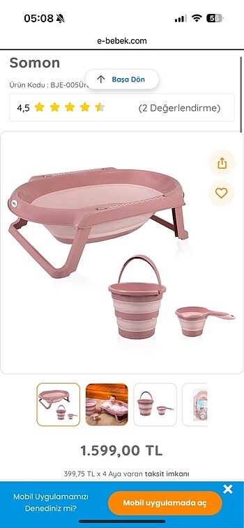 Babyjem banyo seti