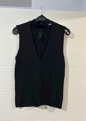 Siyah V Yaka Kolsuz ZARA - Görsel 4