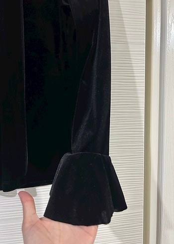 Kadife Bluz Hiç giyilmedi - Görsel 5