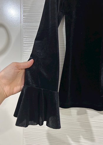 Kadife Bluz Hiç giyilmedi - Görsel 3